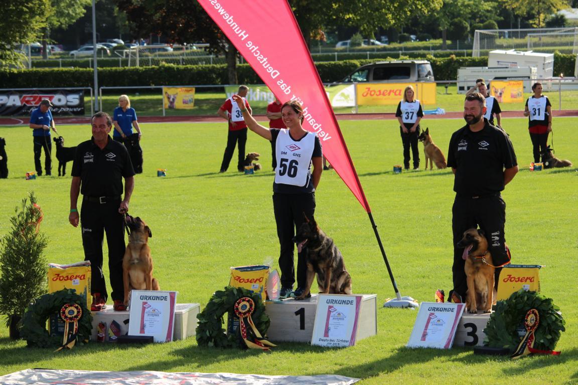 Siegerehrung VDH DM IGP 2019